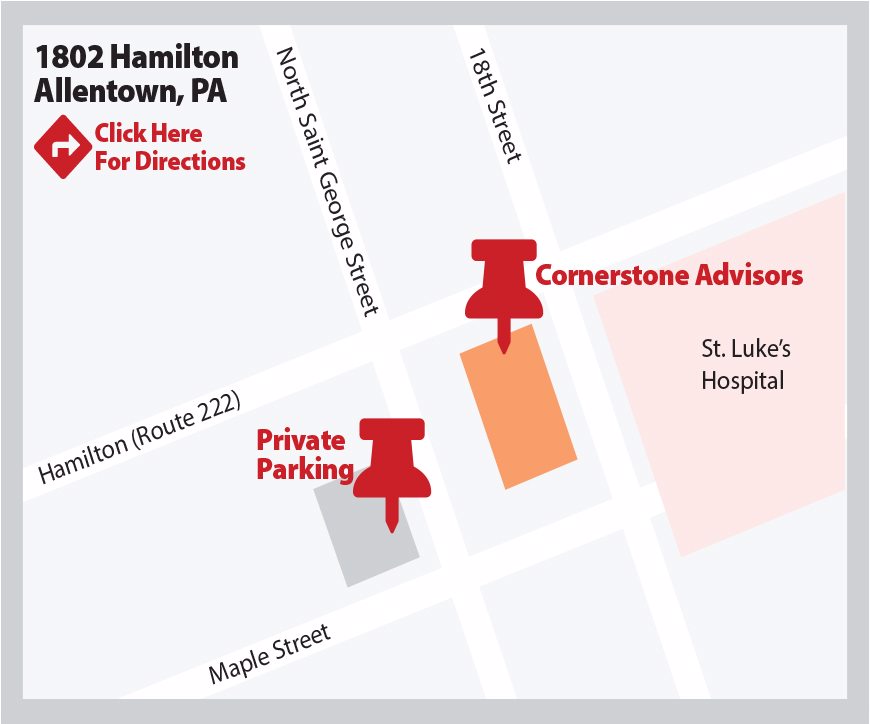 Map and Directions to Cornerstone Advisors